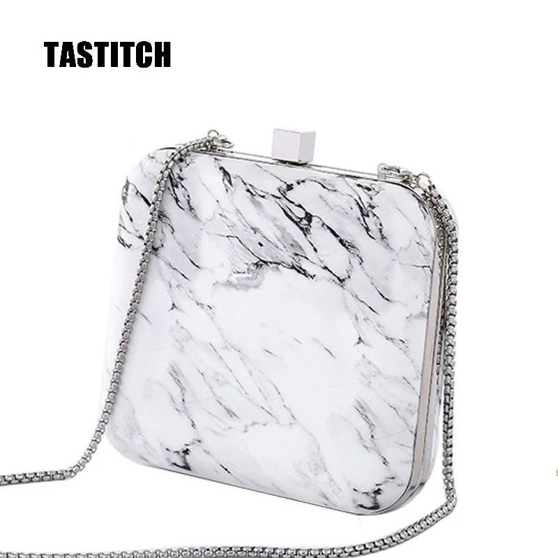 Женская сумка мессенджер из ПУ кожи с мраморным принтом|Сумки ручками| |