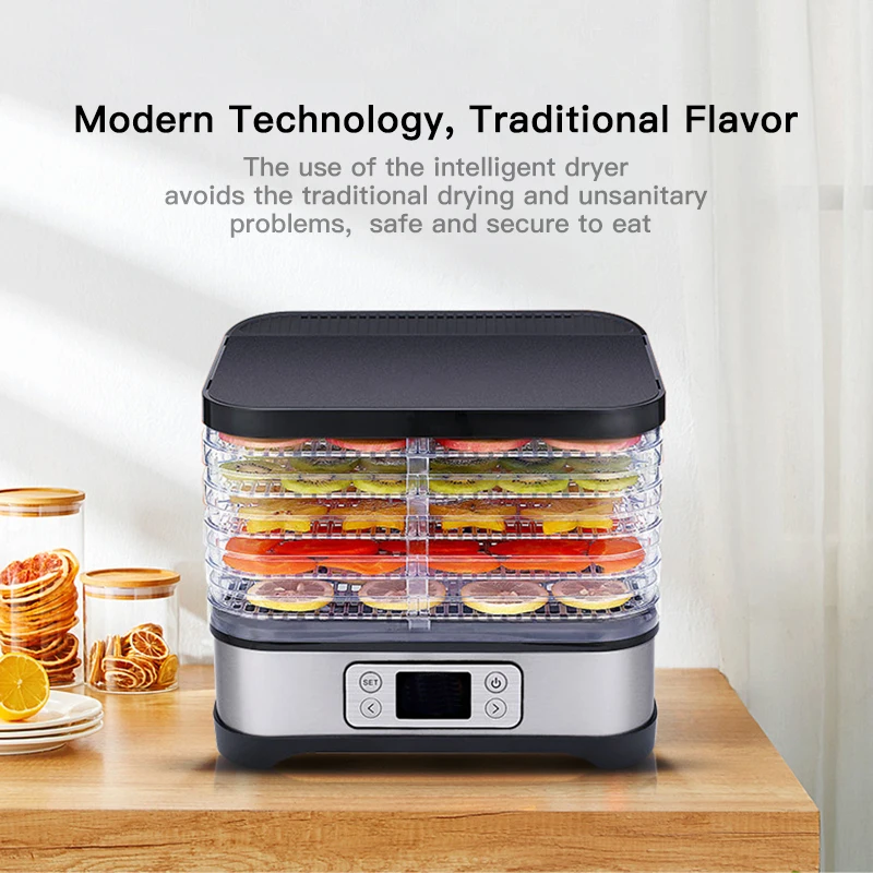 

Five-layer Food Dehydrator CD Display Dryer Fruit Vegetable Herb Meat Processing Machine Suitable Vegetables Kitchen Tools HWC