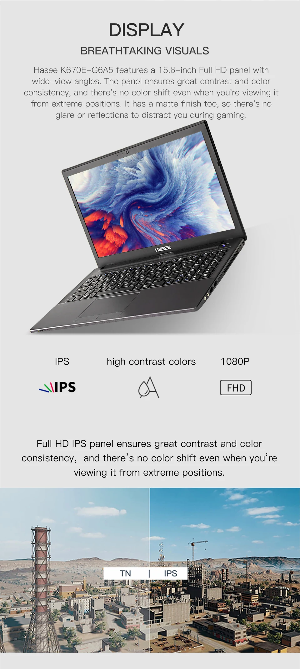 Портативный игровой ноутбук hasee K670 Intel G5420/I5-9400 GTX1050 15,6 дюймов с ips экраном