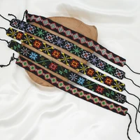 vintage bohemian ethnic pattern clavicle necklace mgb rice beads handmade beaded necklace female bracelets on hand chain