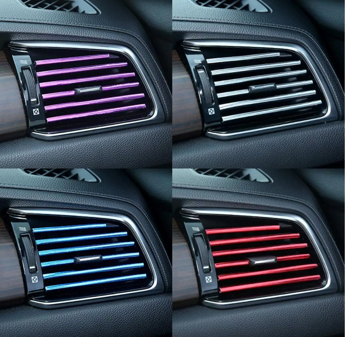 Car-styling Chrome Styling Moulding Car Air Vent Trim Strip Grille Decoration For Suzuki Vitara 2015 2016 2017 2018 2019 | Автомобили и