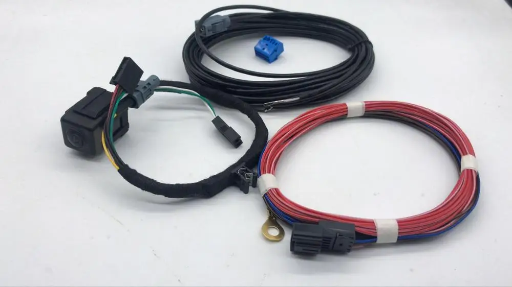 Camera and wiring ha CHESHUNZAI OEM MIB AV заднего вида камера rvc для VW Jetta MK6 VI Tiguan passat B7 GP - Цвет: Camera and wiring ha