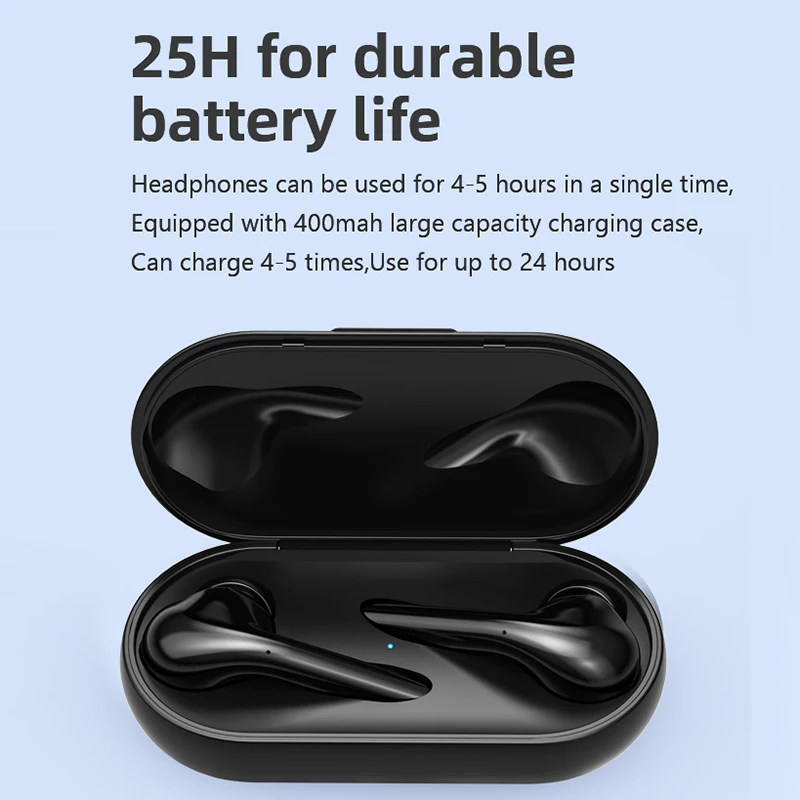 

LIGE Wireless Headphones TWS Bluetooth 5.0 Earphones Sports Waterproof Headsets HiFi Bass Stereo Earbuds With Charge Compartment