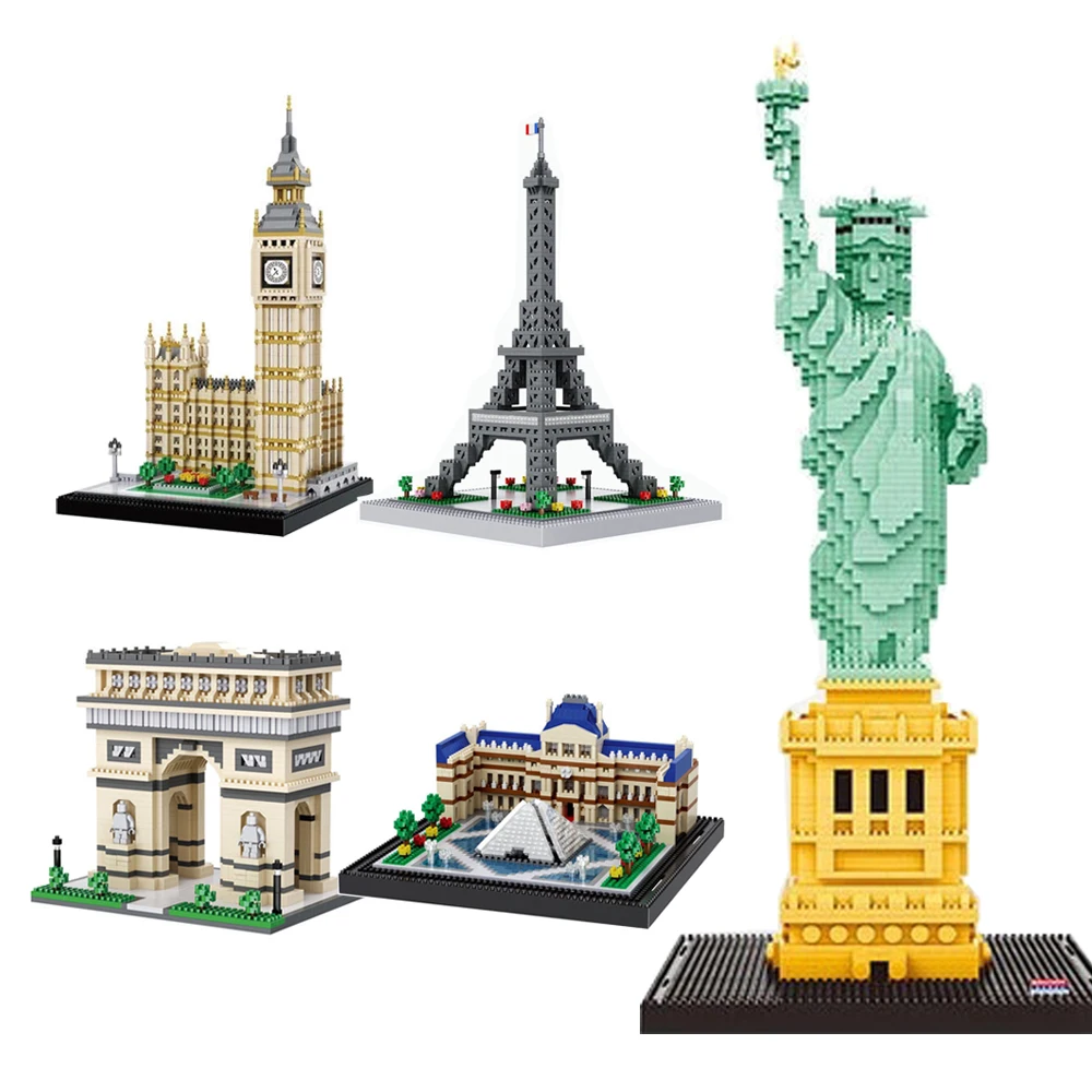 Конструктор Архитектура города для детей конструктор с изображением Эйфелевой