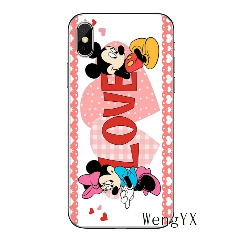 Милый мультяшный Микки Минни Маус для samsung Galaxy A10 A30 A40 A50 A60 A70 huawei P30 lite pro P Smart Y6 мягкий чехол - Цвет: minnie-mouse-A-02