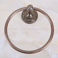 bathroom towel holder wall mounted round antique copper towel ring towel rack classic bathroom accessories zba156