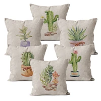 cactus nordic cushion cover home decor pillow case decorative outdoor decoration 4545 4040 pillowcase for chair sofa garden