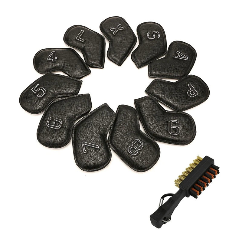 

11PCS Golf Iron Head Covers Iron Headovers Wedges Covers 4-9 ASPX,Golf Club Head Covers