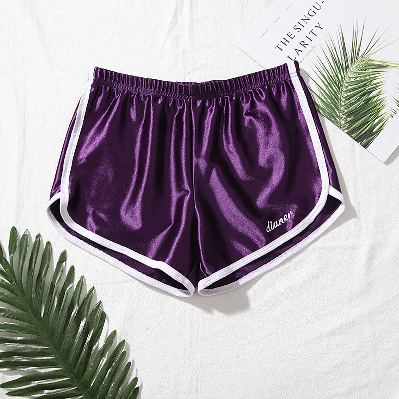 

2020 Cotton Women Elastic Waist Short Pant Lady Summer Sleep Pants Shorts Bright Color All-match Loos Short Femme Pajama Pants