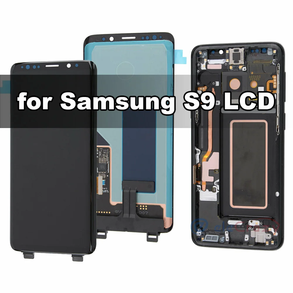Original AMOLED for Samsung Galaxy S9 G960F LCD Display with Touch Digitizer and Frame Assembly Replacement 100% Tested