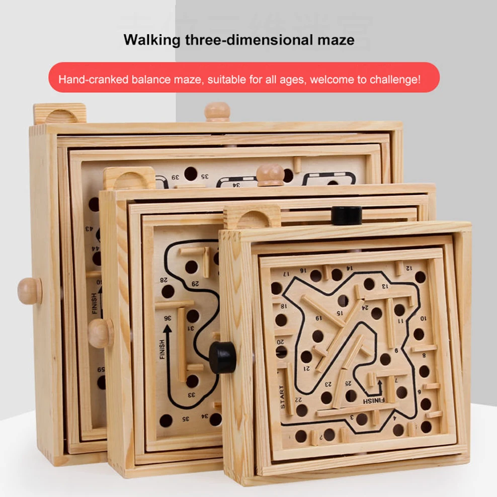 

Деревянный лабиринт, настольные балансирующие шарики, игровая дорожка, шарики для рукоделия, лабиринт, детские развивающие игрушки