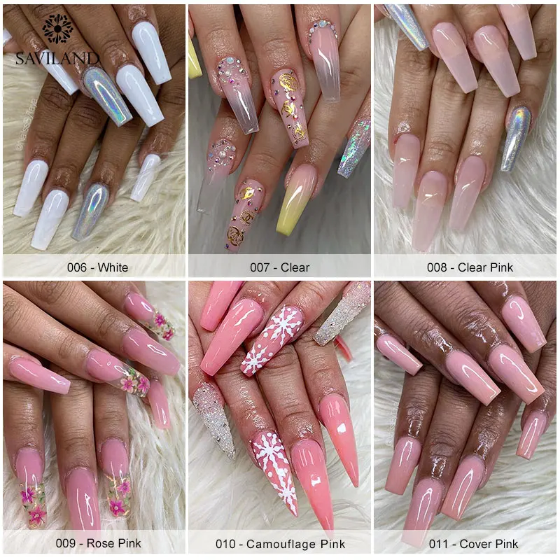 SAVILAND акриловые полигель наборы для гелевых ногтей гель наращивания набор
