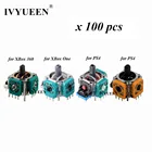 IVYUEEN 100 шт. 3D Джойстик для джойстика Dualshock 4 PS4 DS4 Pro тонкий джойстик для XBox One 360 аналоговые сенсорные палочки