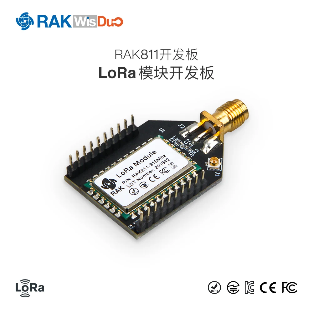 

LoRa Node RAK811 комплект разработки с открытым исходным кодом со встроенным SX1276, низким энергопотреблением и дальним расстоянием