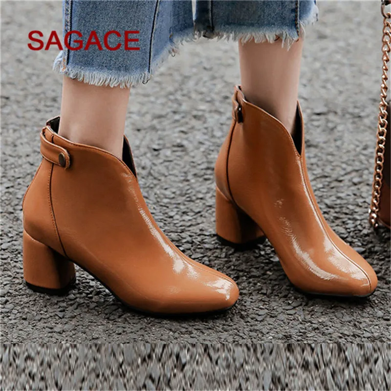 Женские винтажные Ботильоны на молнии с пряжкой сезон осень весна женские