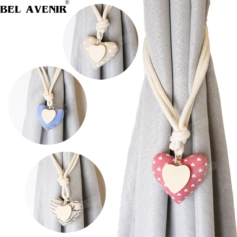 

cotton heart shape tieback tie rope accessory