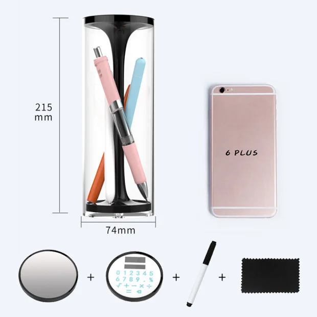 Креативный новый прозрачный подъемный пенал пресс многофункциональная ручка