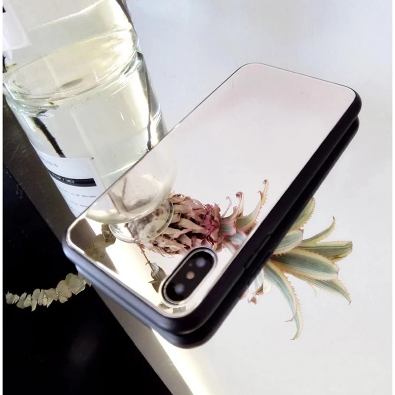 Полностью зеркальный мягкий чехол для iphone 11 Pro X XS MAX XR 10 6 6s 7 8 Plus SE 2020 Модный