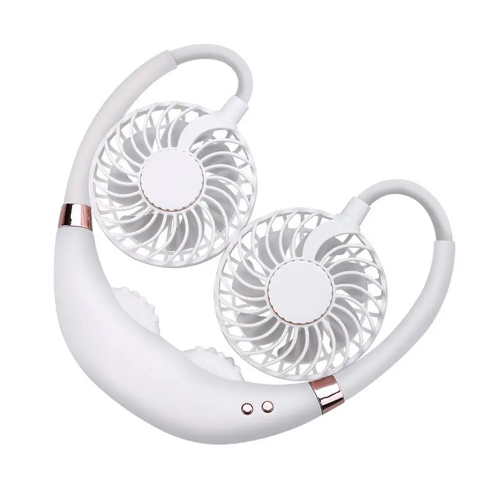 

Портативный USB-вентилятор для шеи без использования рук, подвесной перезаряжаемый мини-вентилятор для спорта, персональный мини-массажный ...