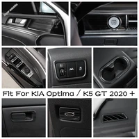 engine start stop push button dashboard ac outlet vent cover trim for kia optima k5 gt 2020 2022 stainless steel accessory