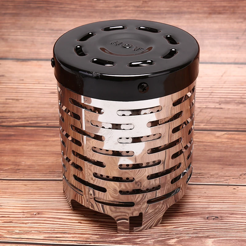 

Portable Mini Camping Heater Cap Outdoor Gas Stove Cover Warmer Heater Stainless Steel