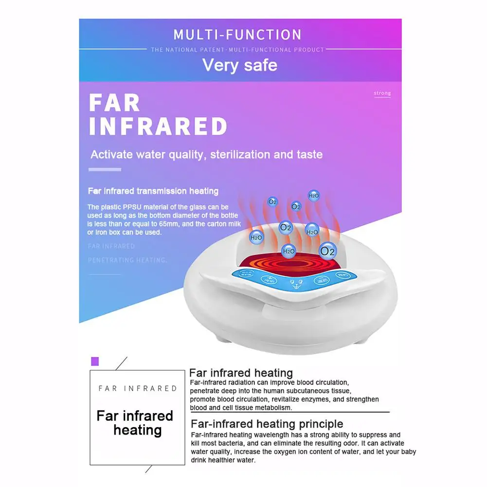 IIntelligent Портативный Теплый молочный Детский Теплый молочный Инфракрасный Теплый молочный настраиваемый нагреваемый инструмент для бутылок