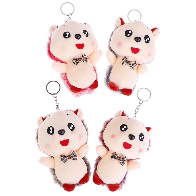 1 шт. маленькая игрушка в виде животного 12 см милый ежик плюшевая брелок украшение