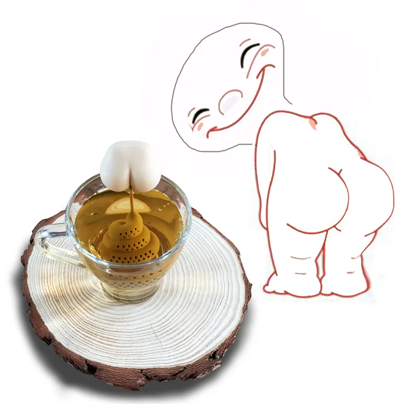 

Silicone Tea Infuser Creative Poop Shaped Funny Herbal Tea Bag Reusable Coffee Spice Tea Filter Infuser Strainer Tea Accessories