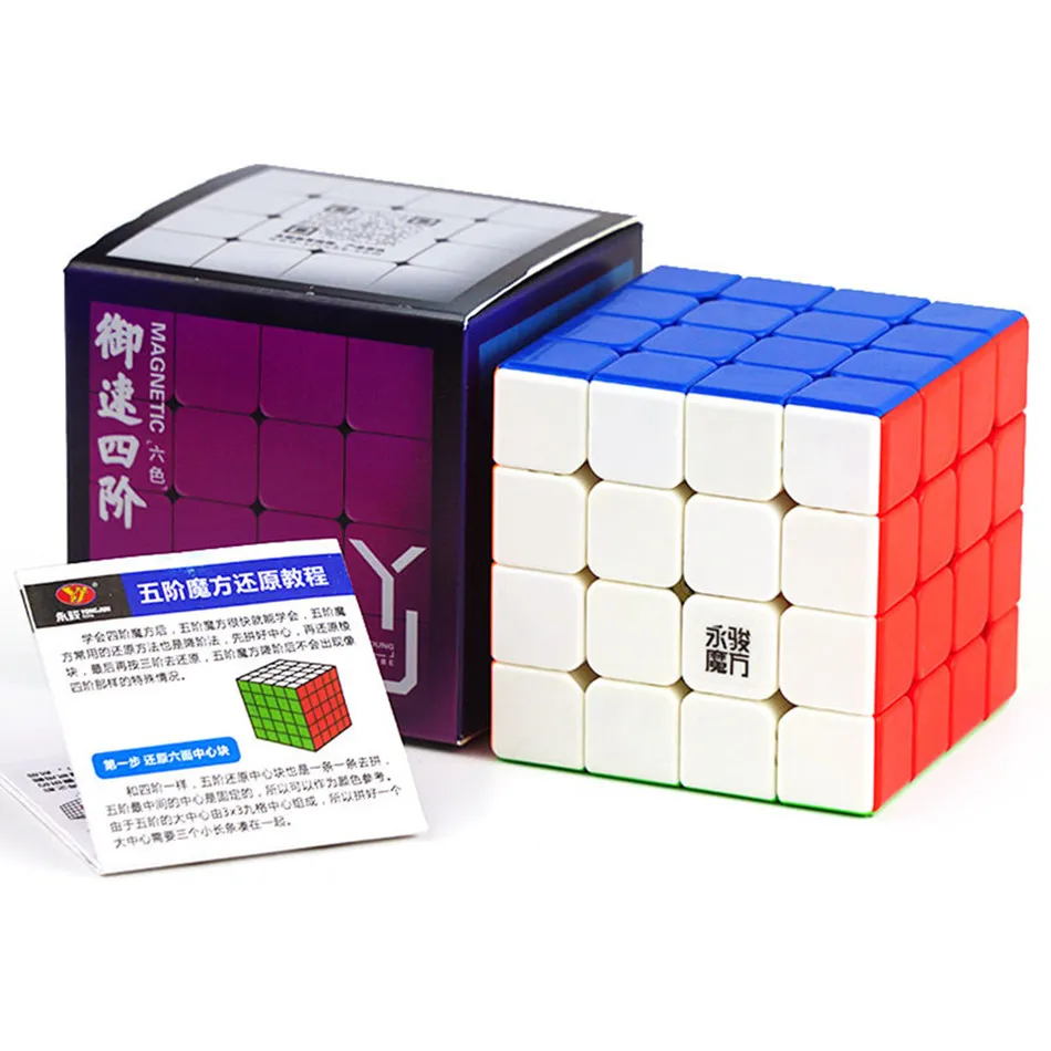 

YJ Yusu V2 M 4x4 Магнитный магический скоростной куб V2M головоломка Yusu V2 4x4x4 M Yongjun профессиональная развивающая игрушка