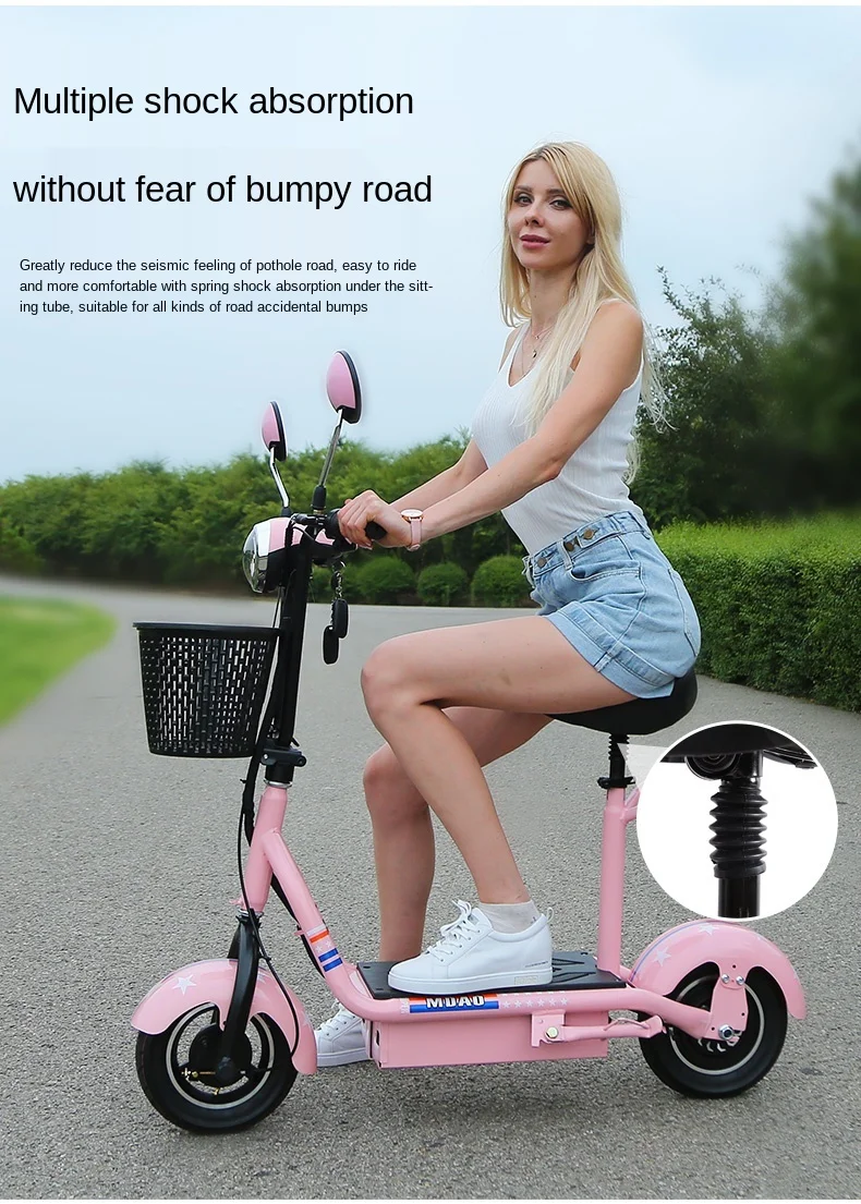 

Folding Mini Small Electrombile/Scooter Ultra-Light Men and Women Battery Car Scooter