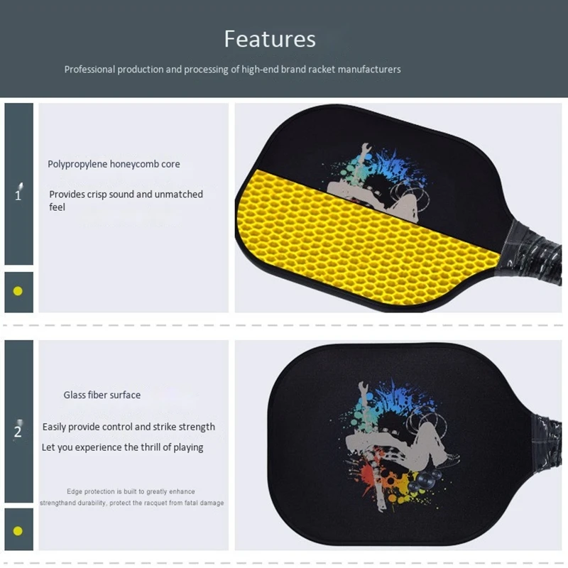 

ball Paddle Set of 2 Graphite ball Paddles Carbon Fiber Surface ball Racket