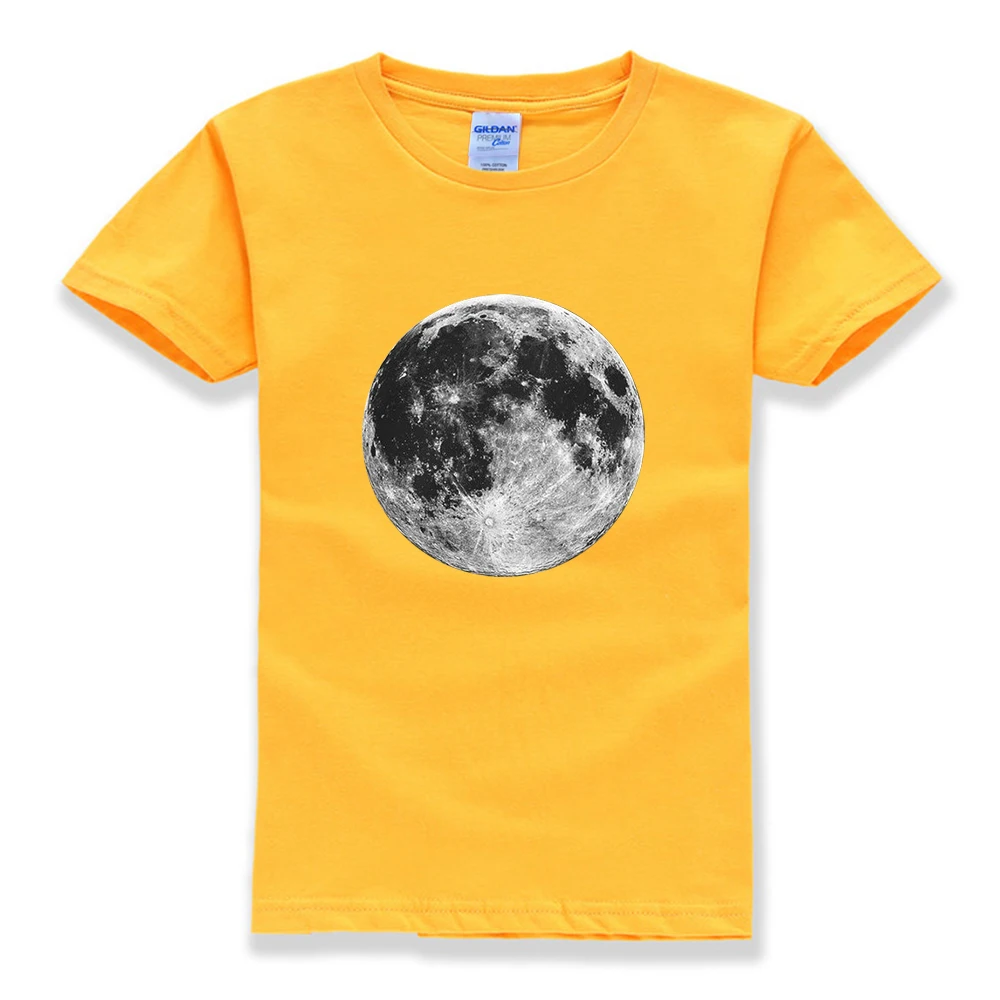Детская футболка Full Moon для малышей молодежи мальчиков идея дня рождения космос