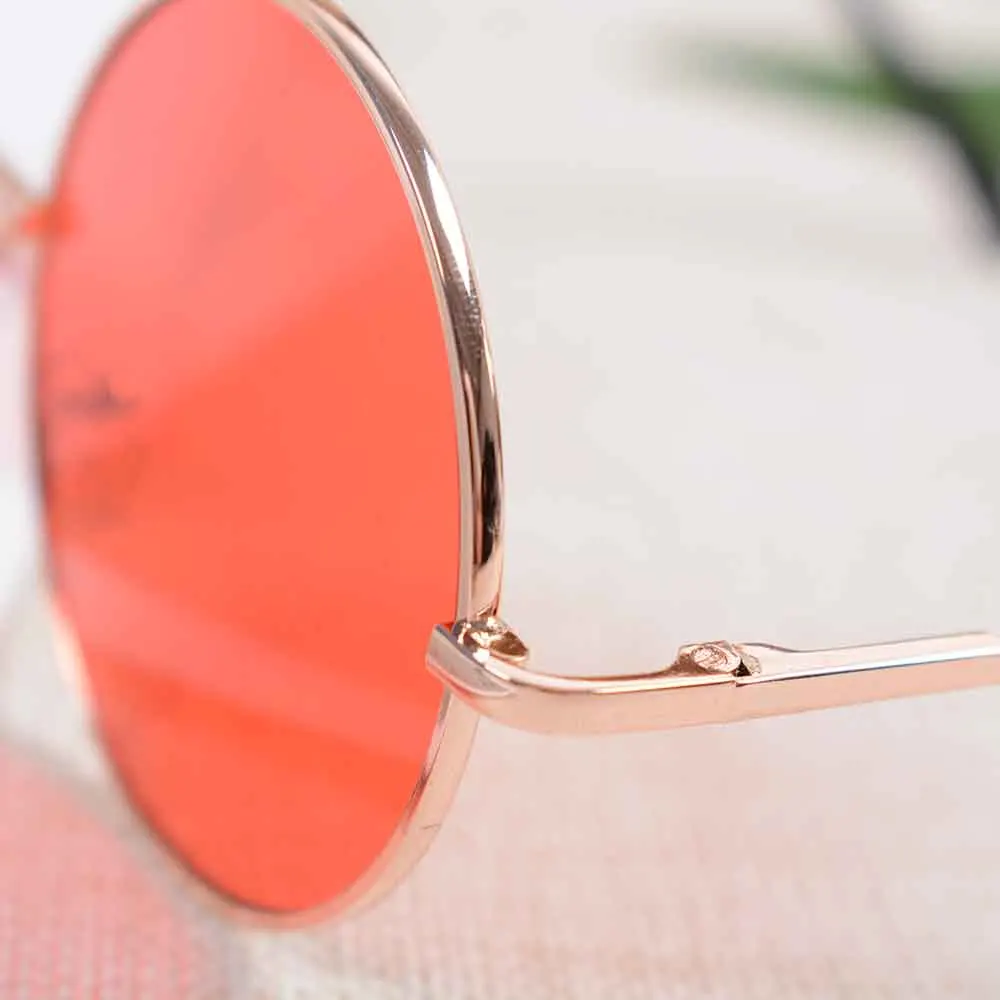 

New Retro Round Frame Kids Sunglasses Baby Wild British Style Metal Eyewear Sunglasses Protection Goggles Accessories