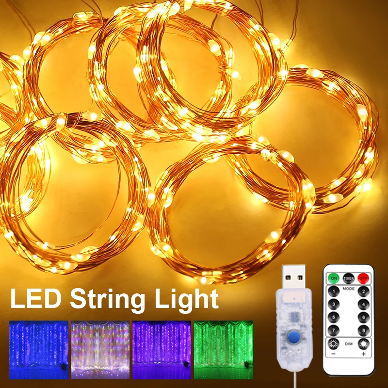 

LED Outdoor Wedding Decoration Bedroom Home Cortinas Accessories Led String USB Fairy Lights Curtain Lights Decor Lights Curtain