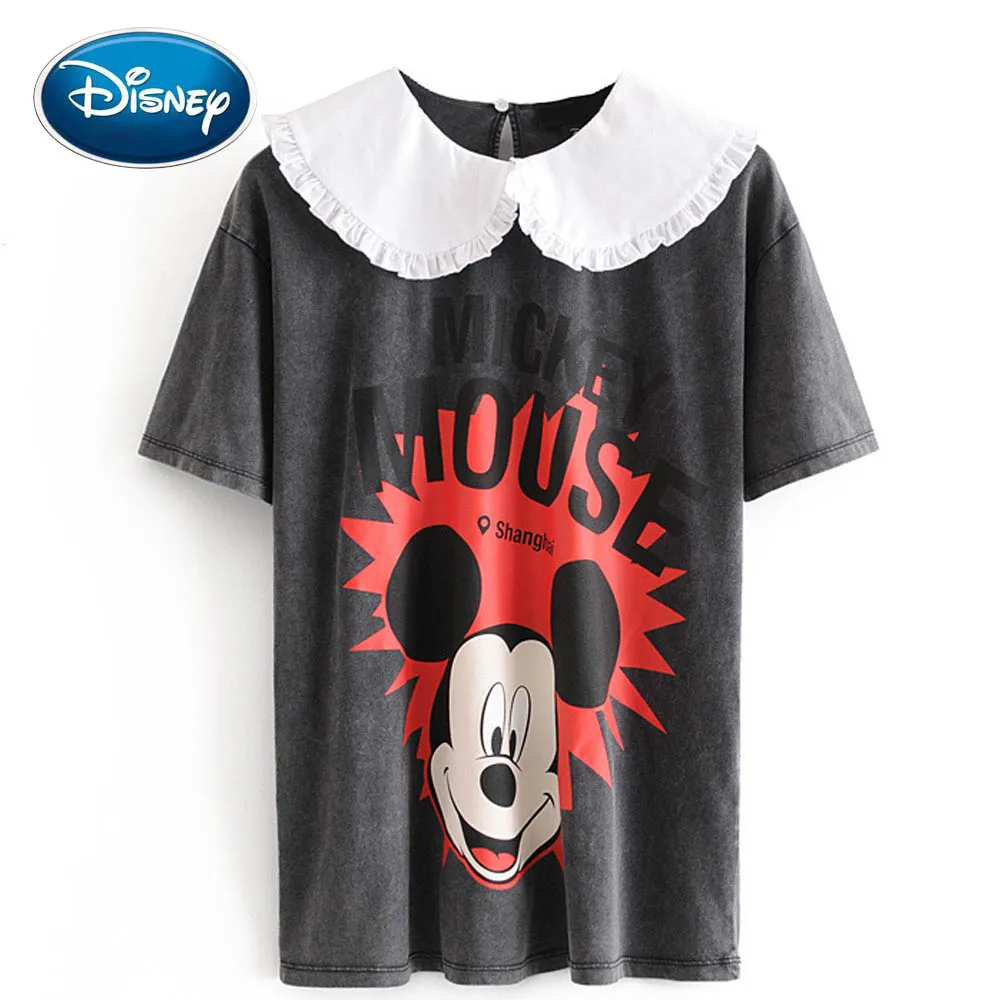 Женская футболка с принтом Микки Мауса коротким рукавом|Футболки| |