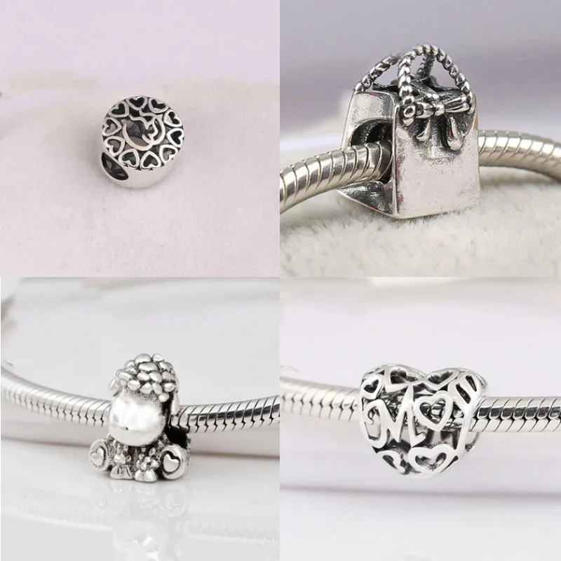 

SALE! Fit Original Bracelets 925 Sterling Silver Beads Dangle Charm Women DIY Fashion Jewelry Gift