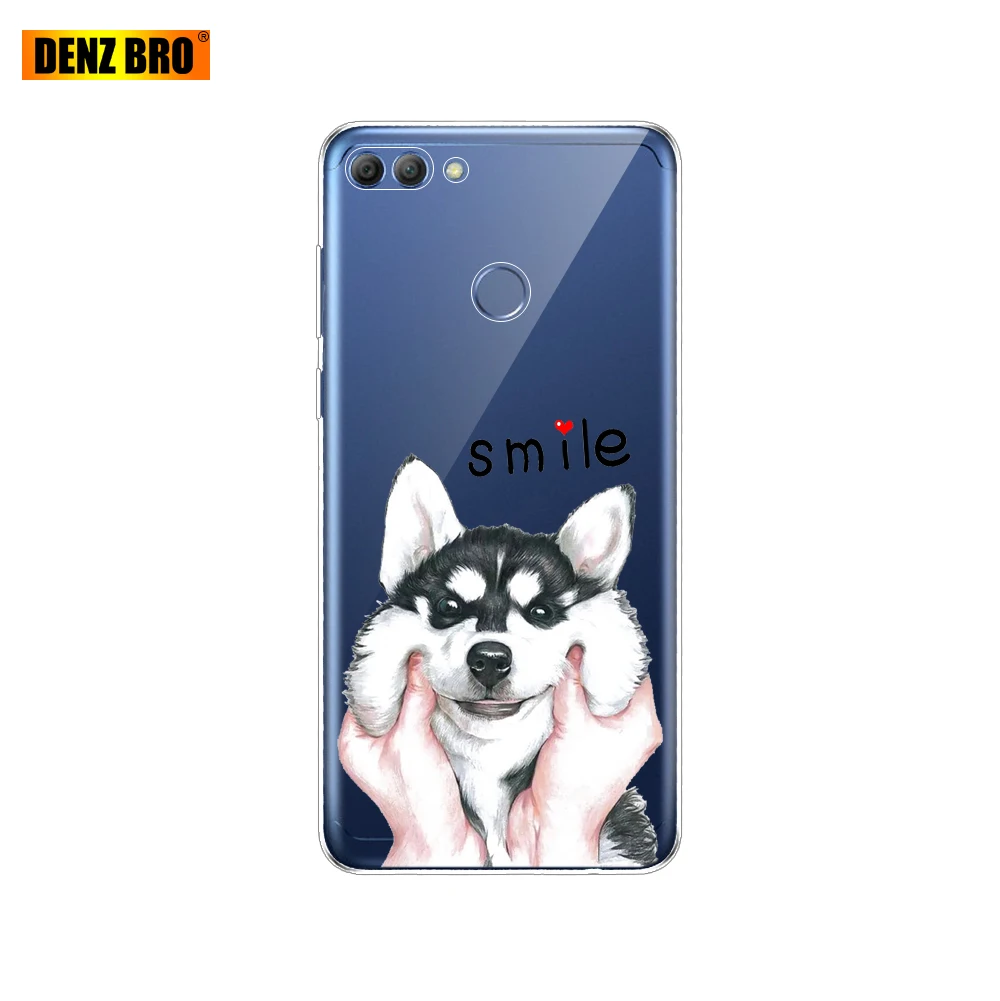 Силиконовый чехол для телефона Huawei P Smart чехлы Enjoy 7S Psmart задняя крышка полная 360