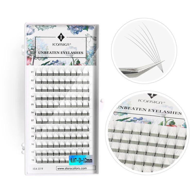 2D/4D/6D False eyelashes Mink Eyelashes 0.07mm C/D Curl for extensions Soft Fake lash magic 8-15mm tabs | Красота и здоровье