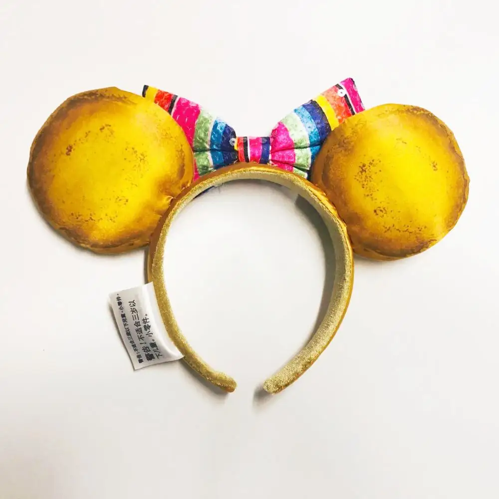 

Disney Mexican 2020 Minnie Ears Limited Party Pan Dulce Concha Headband new
