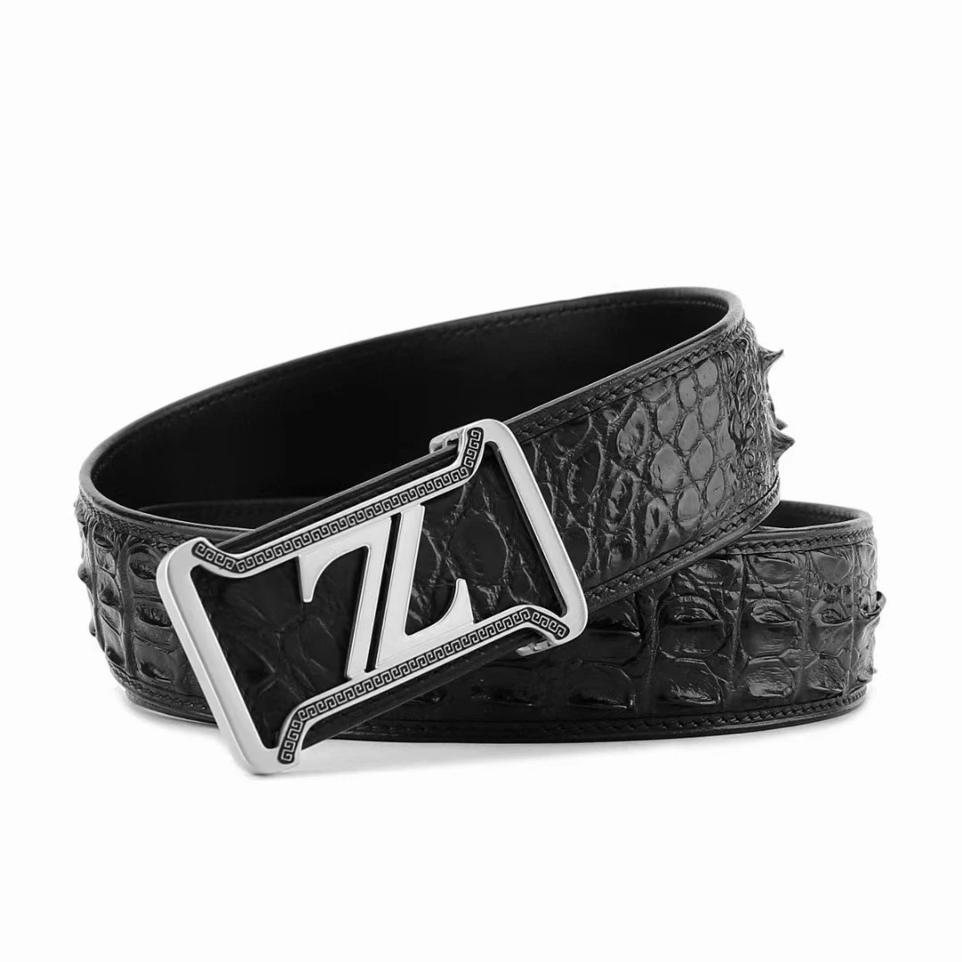

Luxury Brand Z Belts For Men High-grade Leather 3.8CM Wide Male Waistband High Quality Stainles Steel Buckle Ceinture Homme