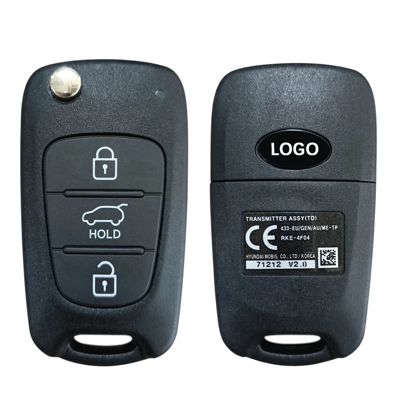

CN051148 Original 3 Button Car Key For Genuine Kia Cerato 2010+ Flip Remote RKE-4F04 PCF7936 Chip 433MHz 95430-1M250