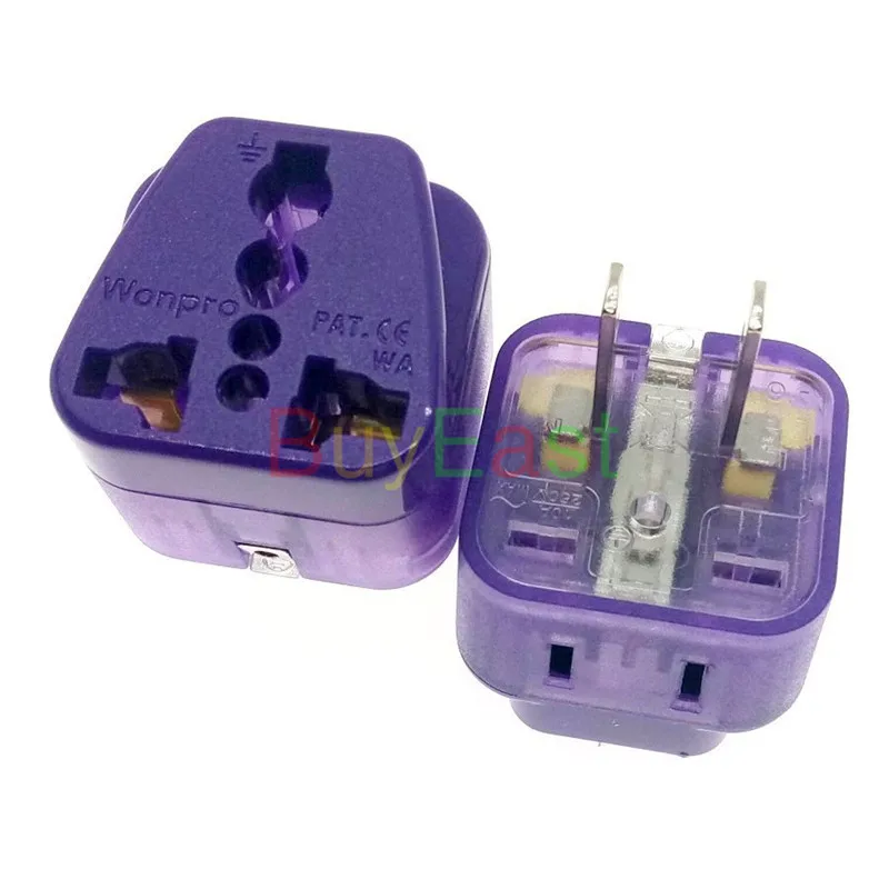 2 X сша/канада/япония контактный адаптер для путешествий ходовой порт розетки