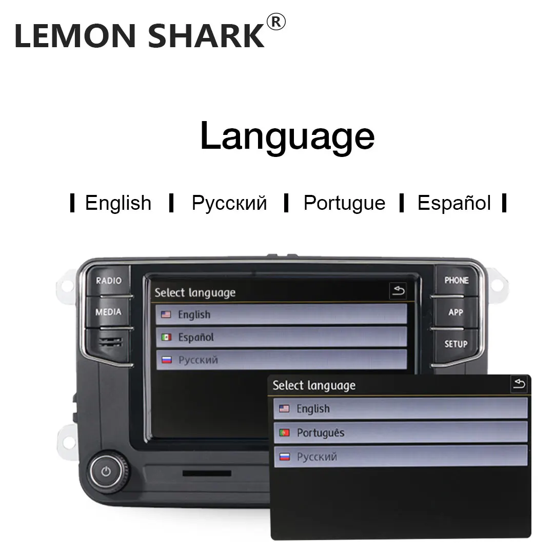 Автомагнитола LEMON SHARK RCD360 мультимедийный плеер Mirrorlink MIB для VW Golf 5 6 Jetta MK5 MK6 Polo Passat B6