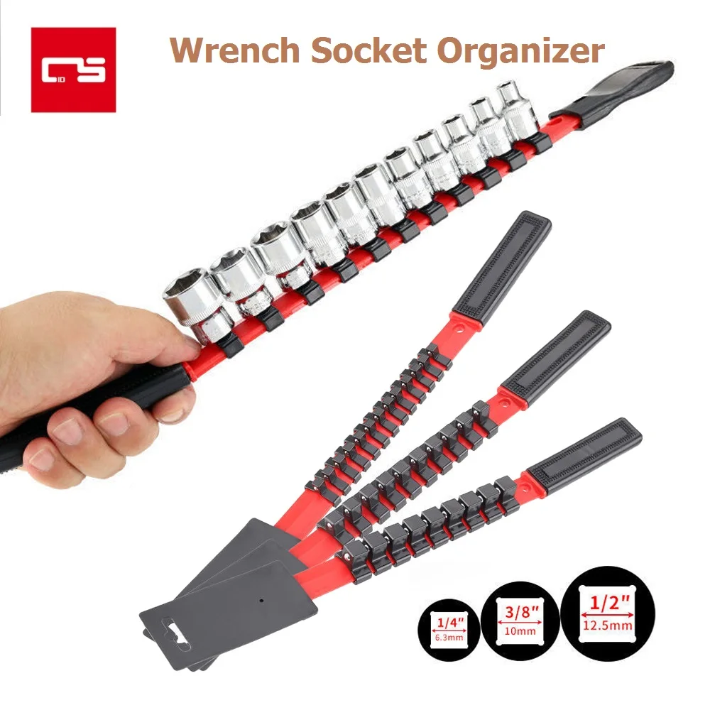 

Универсальный настенный держатель для гаечных ключей, 1/4 дюйма, 3/8 дюйма, 1/2 дюйма