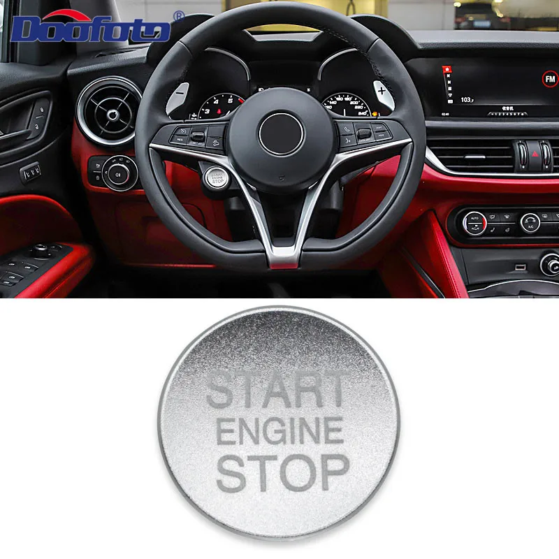 Silver Cover Чехол для двигателя Doofoto для Alfa Romeo 159 Giulietta 147 Mito 156 Giulia GT Stelvio Brera Start Stop аксессуары для укладки - Цвет: Silver Cover