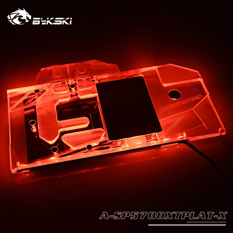 Водный блок Bykski GPU для Sapphire Radeon RX 5700 XT Nitro графическая карта MOBO AURA SYNC 12 В/5 В с