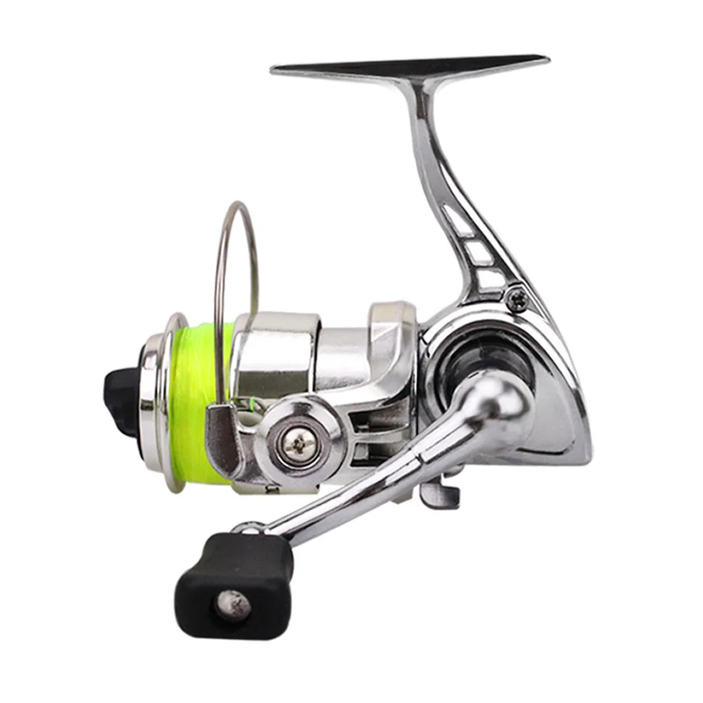 

Mini 2+1BB 4.3:1 Fishing Wheel With Line Ball Bearings Left Right Hand Spinning Fishing Reel Tackle Metal Body Plastic Wire Cup