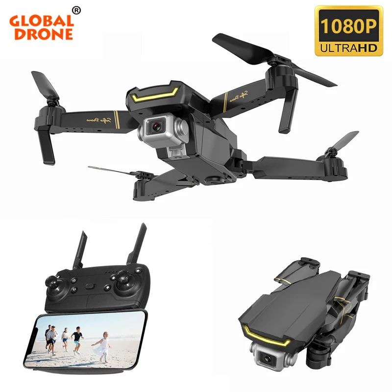 Global Drone GW89 wifi FPV Дрон с HD 1080P камерой складной Радиоуправляемый вертолет игрушки для детей Дрон X Pro RTF Квадрокоптер VS E58 E520