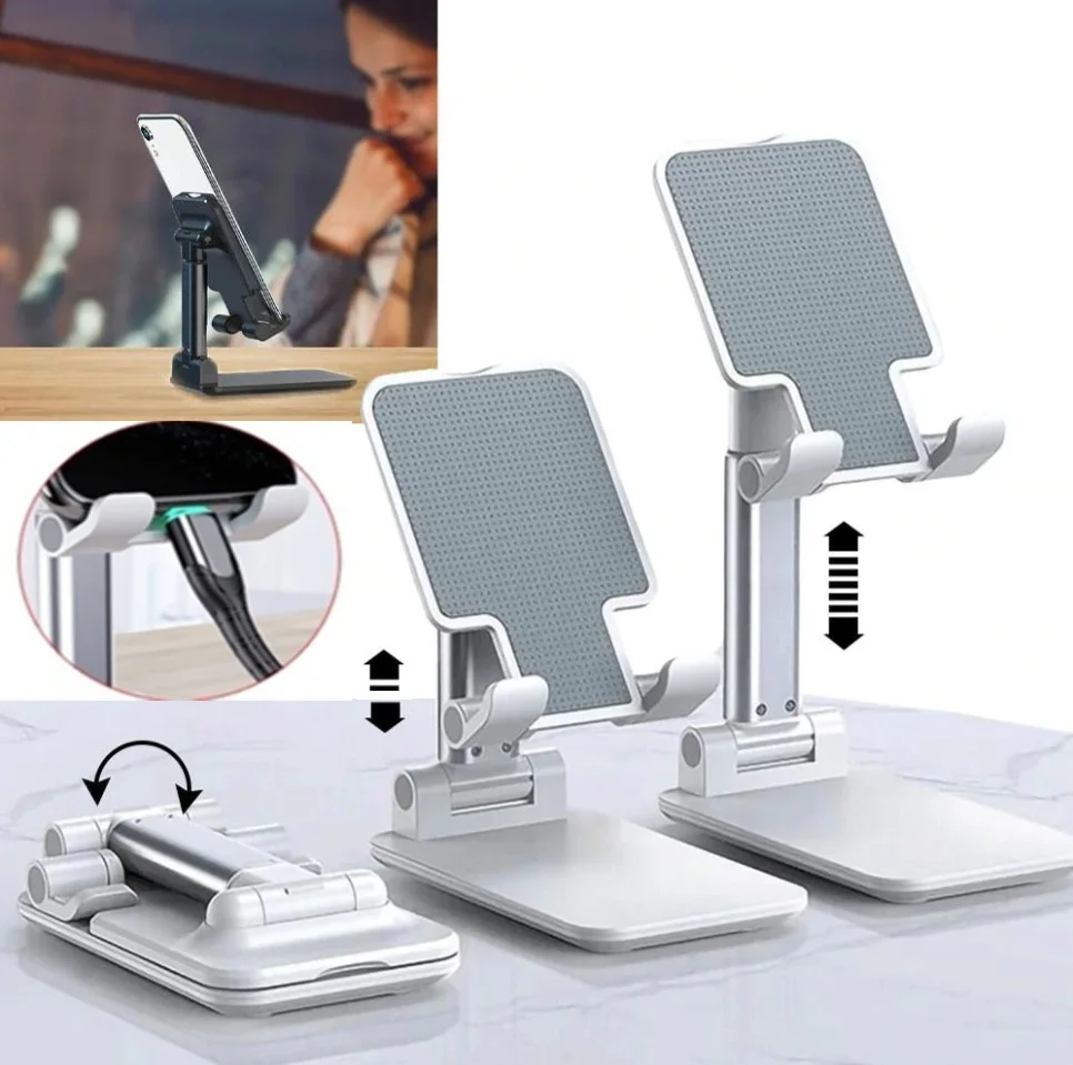 

Live Bracket Portable Folding Telescopic Desktop Bracket New Silicone Non-slip Mobile Phone Bracket