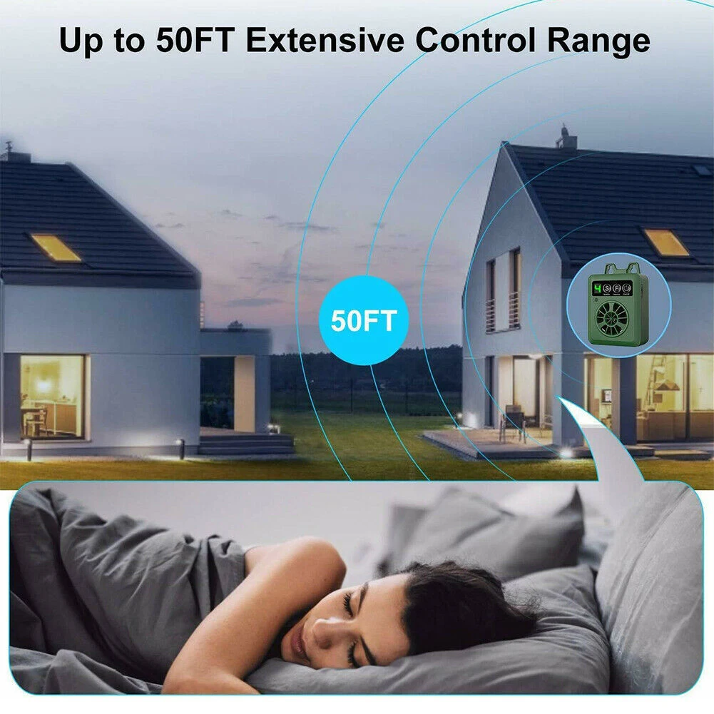 

Training Repeller Dog Anti Barking Device Hanging Digital Display Small Stop Bark Ultrasonic Sound Multi Levels Rainproof